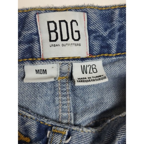 BDG Urban Outfitters High Rise Mom Blue Jeans Size 26 - Picture 6 of 7